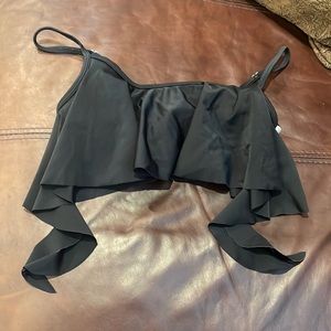 Black swim top